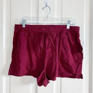 Women’s Maroon Shorts from Gap Size Large
